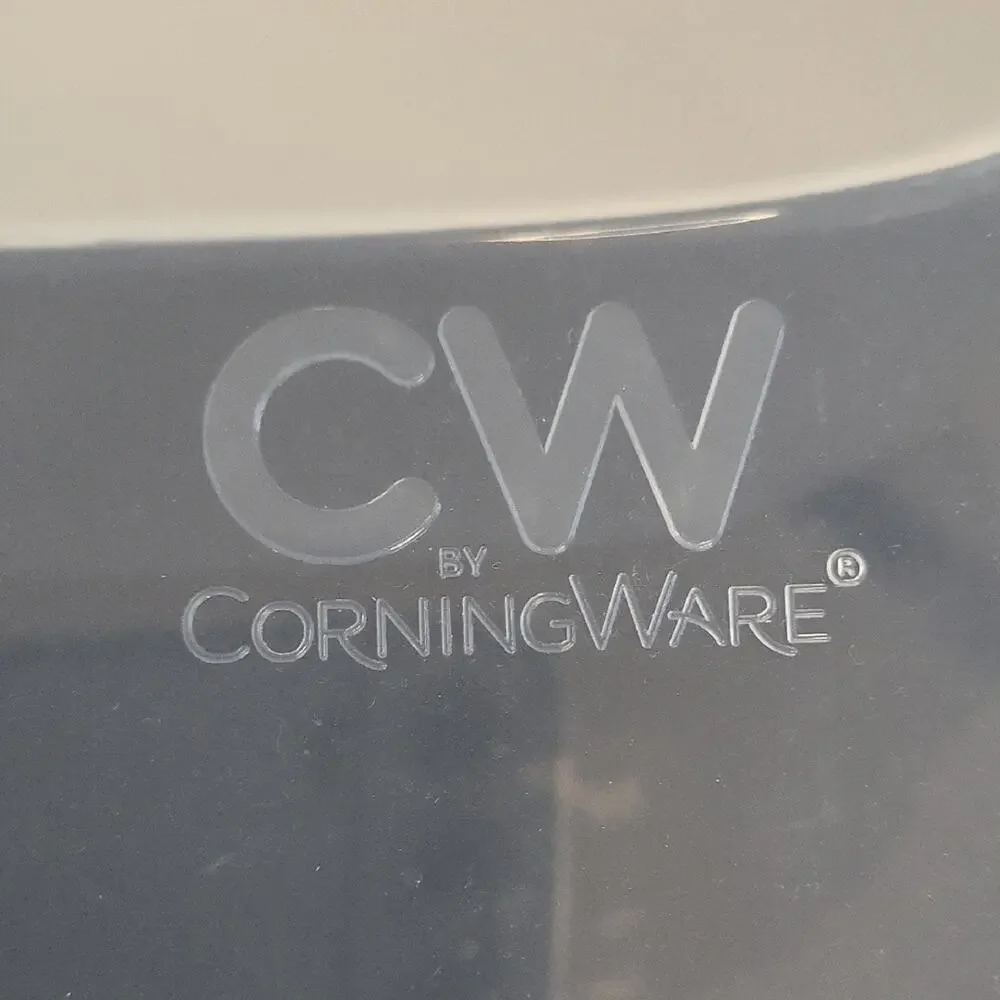 Corning Ware Nautical Navy Blue and White Baking Dish with Plastic Lid 1.5 Qt